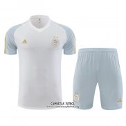 Chandal del Argelia Manga Corta 2023/2024 Blanco - Pantalon Corto