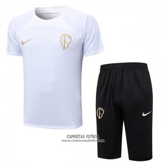 Chandal del Corinthians Manga Corta 2023/2024 Blanco - Pantalon Corto