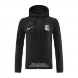 Chaqueta con Capucha del Barcelona 2022/2023 Negro