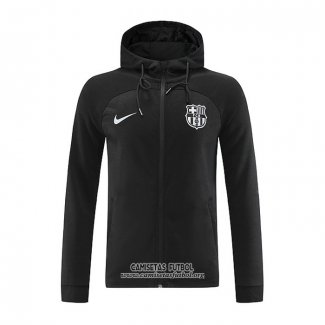 Chaqueta con Capucha del Barcelona 2022/2023 Negro