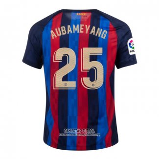 Camiseta Barcelona Jugador Aubameyang Primera 2022/2023