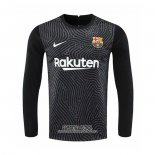 Camiseta Barcelona Portero Manga Larga 2020/2021 Negro
