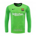 Camiseta Barcelona Portero Manga Larga 2020/2021 Verde