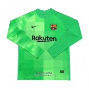 Camiseta Barcelona Portero Manga Larga 2021/2022 Verde