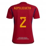 Camiseta Espana Jugador Azpilicueta Primera 2022