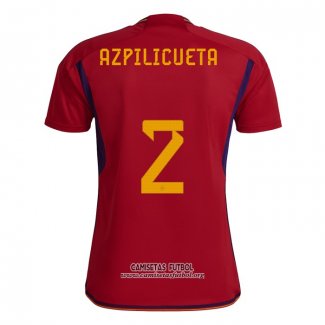 Camiseta Espana Jugador Azpilicueta Primera 2022