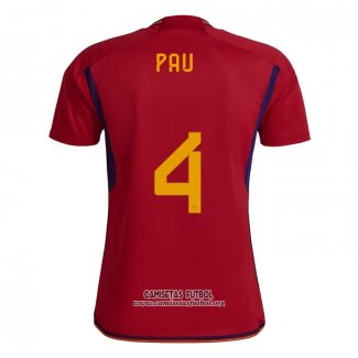 Camiseta Espana Jugador Pau Primera 2022