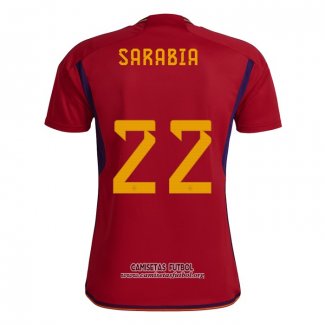 Camiseta Espana Jugador Sarabia Primera 2022