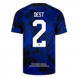 Camiseta Estados Unidos Jugador Dest Segunda 2022