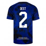 Camiseta Estados Unidos Jugador Dest Segunda 2022