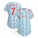 Camiseta Manchester United Jugador Ronaldo Segunda Mujer 2021/2022