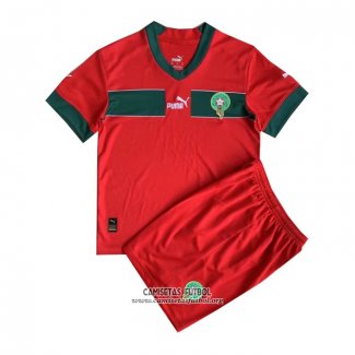 Camiseta Marruecos Primera Nino 2022