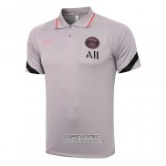Camiseta Polo del Paris Saint-Germain 2021/2022 Gris