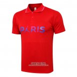 Camiseta Polo del Paris Saint-Germain 2021/2022 Rojo