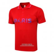 Camiseta Polo del Paris Saint-Germain 2021/2022 Rojo