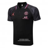 Camiseta Polo del Paris Saint-Germain Jordan 2022/2023 Negro