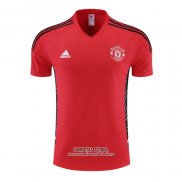 Camiseta de Entrenamiento Manchester United 2022/2023 Rojo