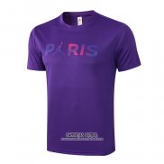 Camiseta de Entrenamiento Paris Saint-Germain Jordan 2021/2022 Purpura