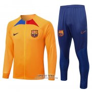 Chandal de Chaqueta del Barcelona Nino 2022/2023 Naranja