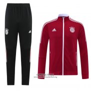 Chandal de Chaqueta del Bayern Munich Nino 2021/2022 Rojo