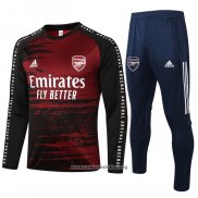 Chandal de Sudadera del Arsenal 2020/2021 Negro y Rojo