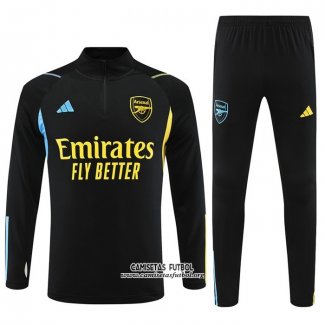 Chandal de Sudadera del Arsenal 2023/2024 Negro