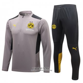 Chandal de Sudadera del Borussia Dortmund 2021/2022 Gris