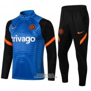 Chandal de Sudadera del Chelsea 2021/2022 Azul