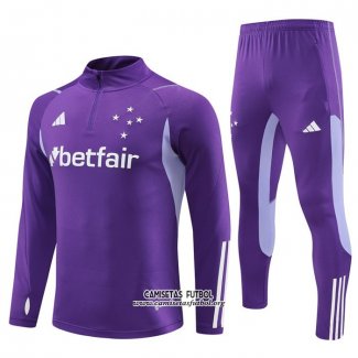 Chandal de Sudadera del Cruzeiro 2023/2024 Purpura