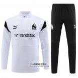 Chandal de Sudadera del Olympique Marsella Nino 2023/2024 Blanco