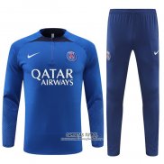 Chandal de Sudadera del Paris Saint-Germain 2022/2023 Azul Oscuro