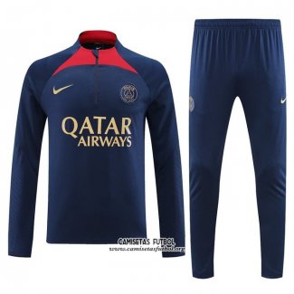 Chandal de Sudadera del Paris Saint-Germain 202023/2024 Azul