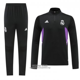 Chandal de Sudadera del Real Madrid 2022/2023 Negro