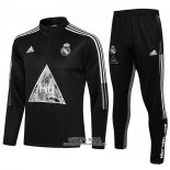 Chandal de Sudadera del Real Madrid Nino 2021/2022 Negro