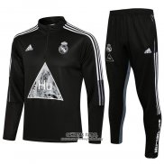 Chandal de Sudadera del Real Madrid Nino 2021/2022 Negro