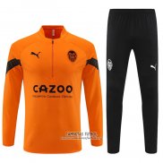 Chandal de Sudadera del Valencia 2022/2023 Naranja