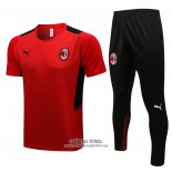 Chandal del AC Milan Manga Corta 2021/2022 Rojo