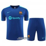 Chandal del Barcelona Manga Corta 2023/2024 Azul - Pantalon Corto