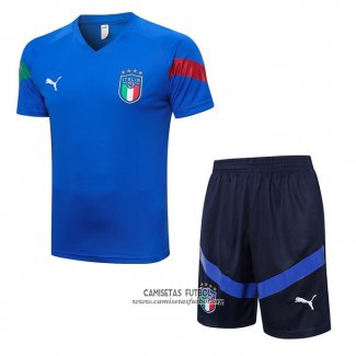 Chandal del Italia Manga Corta 2022/2023 Azul - Pantalon Corto