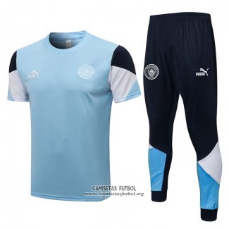 Chandal del Manchester City Manga Corta 2021/2022 Azul