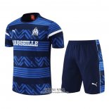 Chandal del Olympique Marsella Manga Corta 2022/2023 Azul - Pantalon Corto