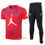 Chandal del Paris Saint-Germain Jordan Manga Corta 2020/2021 Rojo