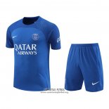 Chandal del Paris Saint-Germain Manga Corta 2022/2023 Azul Oscuro - Pantalon Corto