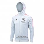 Chaqueta con Capucha del Arsenal 2023/2024 Gris