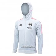 Chaqueta con Capucha del Arsenal 2023/2024 Gris