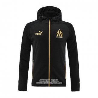 Chaqueta con Capucha del Olympique Marsella 2022/2023 Negro