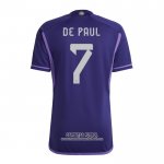 Camiseta Argentina Jugador De Paul Segunda 2022