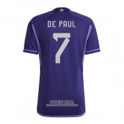 Camiseta Argentina Jugador De Paul Segunda 2022