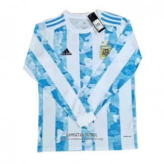 Camiseta Argentina Primera Manga Larga 2021