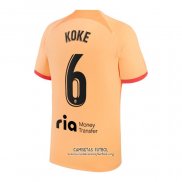 Camiseta Atletico Madrid Jugador Koke Tercera 2022/2023